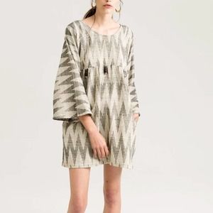 The Vetiver Collection Zappa Chevron Ribbed Dress